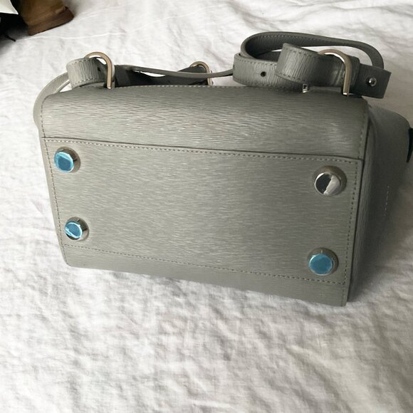 Clean Senreve MINI MAESTRA grey storm Mimosa silver hardware without dust bag - Picture 4 of 9